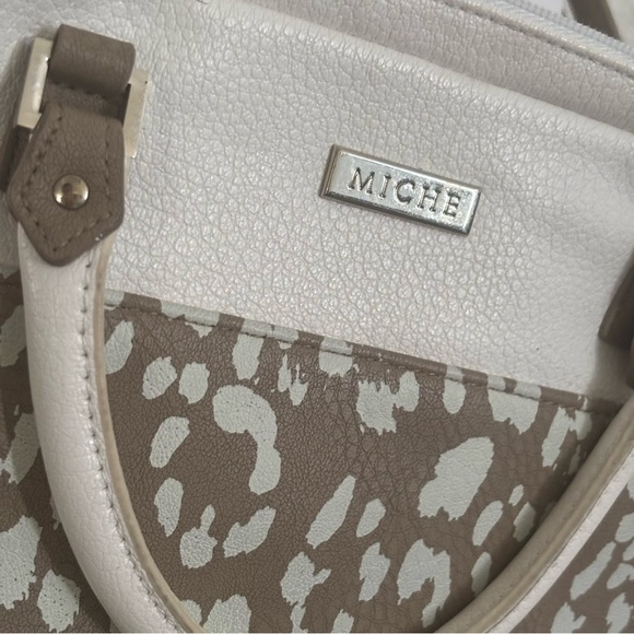 Miche Black and White Animal Print Crossbody Bag - Picture 3 of 9